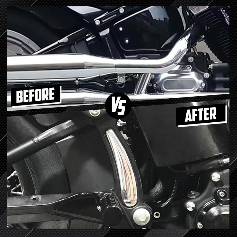 cooideamoto Curved Swingarm Frame Insert Set Fit For Harley Softail Fat Boy FLS FXS FLSTN FLSTFB 2008-2017 4PCS - Image 2